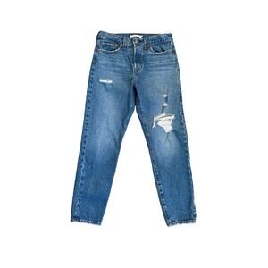 Levi's Blue Straight Leg Jeans for Women